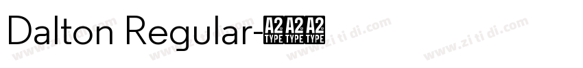Dalton Regular字体转换